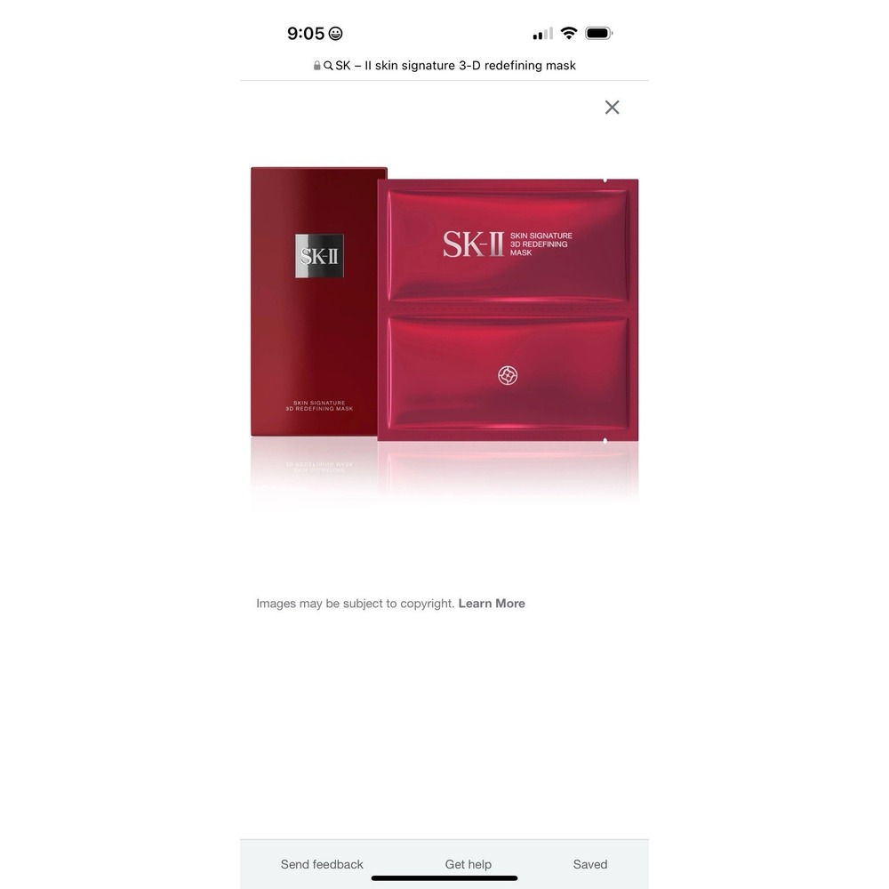 SK-II Skin Signature 3D Redefining PITERA 6 Masks (New in Box) Facial Treatment